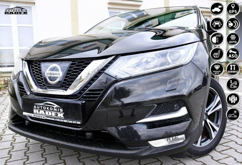 Czarny Używany 2018 Nissan Qashqai SUV | 66 999 zł (Dość drogi) - Obraz 1/4