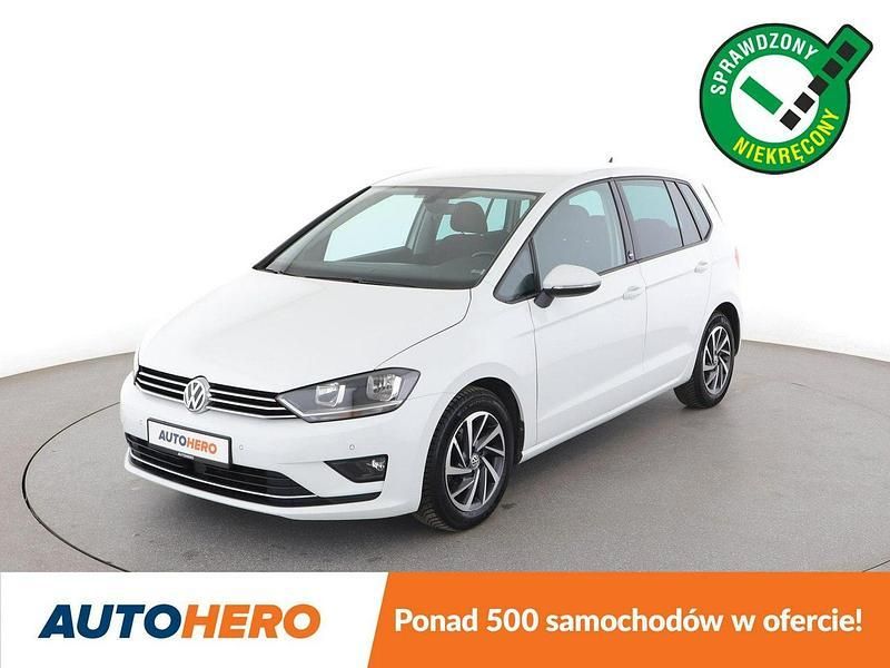 Biały Używany 2017 VW Golf Sportsvan Minivan | 50 500 zł (Uczciwa cena) - Obraz 1/4