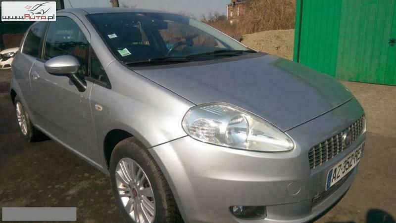 Srebrny (metalik) Używany 2008 Fiat Grande Punto Hatchback | 11 700 zł - Obraz 1/4