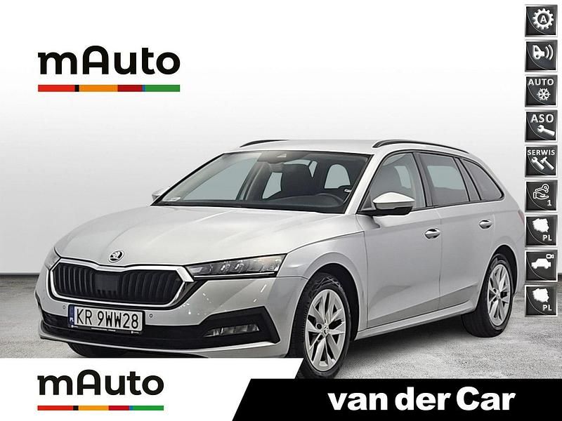 Srebrny Używany 2021 Skoda Octavia Ambition Kombi | 67 900 zł (Uczciwa cena) - Obraz 1/4
