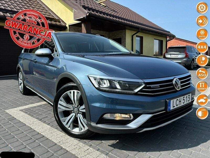 Niebieski (metalik) Używany 2015 VW Passat Alltrack Kombi | 68 300 zł (Uczciwa cena) - Obraz 1/4