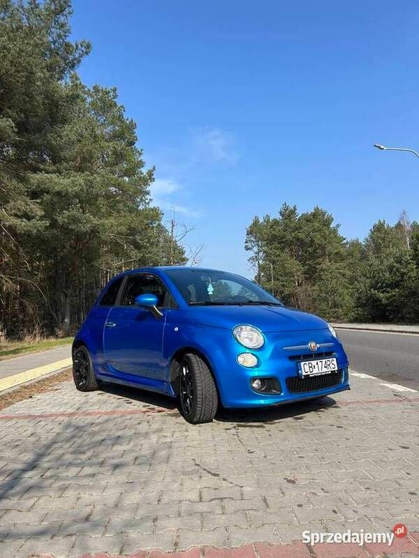 Niebieski Używany 2015 Fiat 500S Hatchback | 24 900 zł - Obraz 1/4