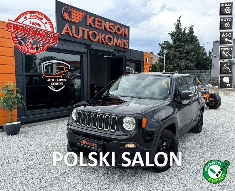 Czarny Używany 2017 Jeep Renegade SUV | 51 900 zł (Dobra cena) - Obraz 1/4