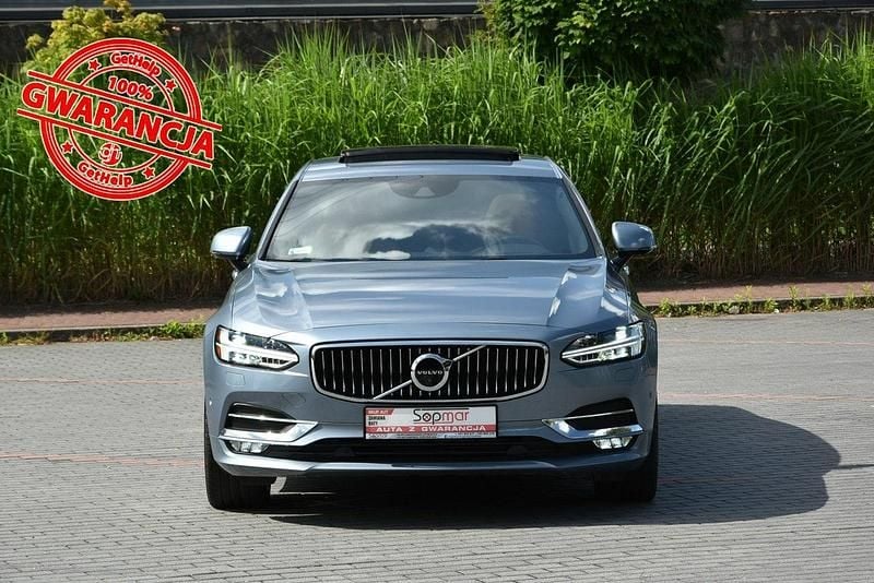 Niebieski (metalik, perła) Używany 2018 Volvo S90 Inscription Sedan/Limuzyna | 109 000 zł - Obraz 1/4