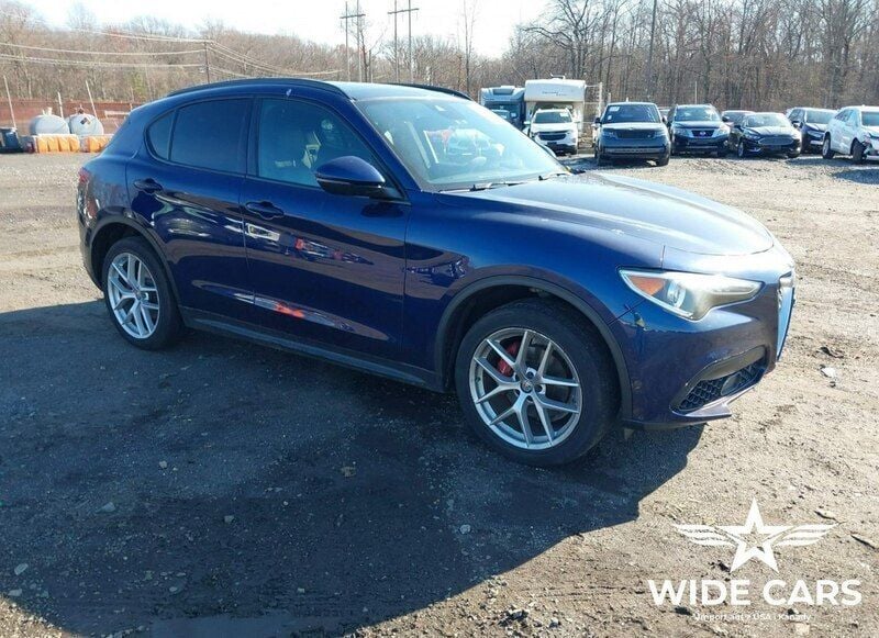 Niebieski (metalik) Używany 2018 Alfa Romeo Stelvio SUV | 46 100 zł - Obraz 1/4