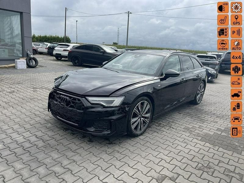 Czarny Używany 2023 Audi A6 S-Line Kombi | 118 900 zł - Obraz 1/4