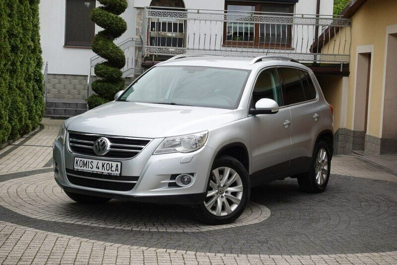 Srebrny (metalik) Używany 2008 VW Tiguan SUV | 26 900 zł (Dość drogi) - Obraz 1/4
