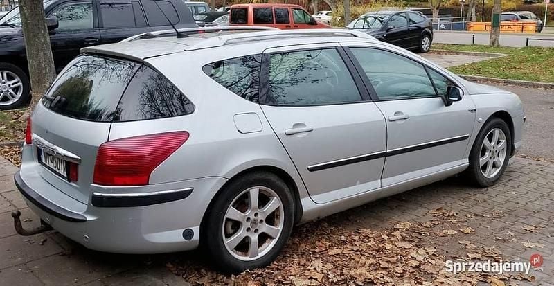 Srebrny Używany 2005 Peugeot 407 Kombi | 9500 zł (Dość drogi) - Obraz 1/4