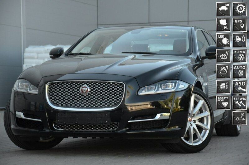 Czarny Używany 2017 Jaguar XJ Sedan/Limuzyna | 106 900 zł - Obraz 1/4