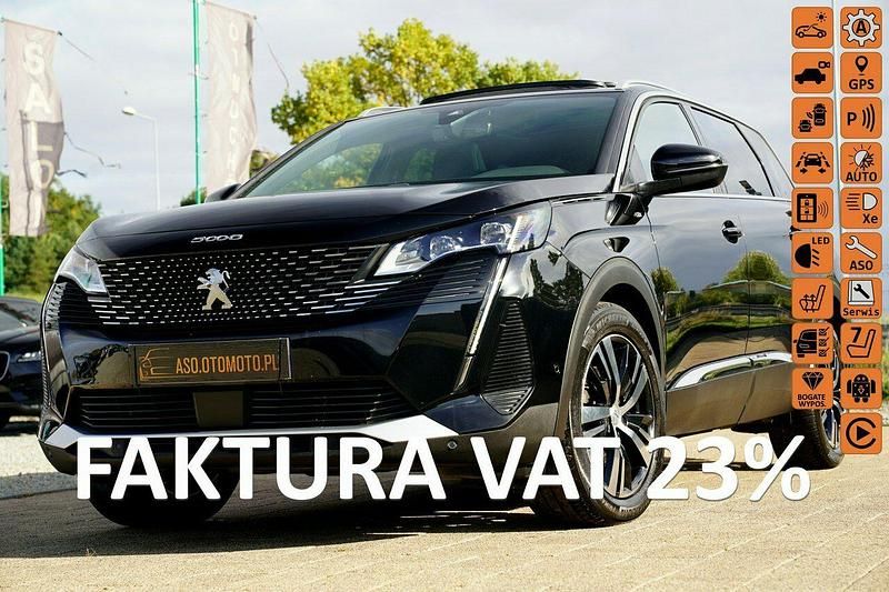 Czarny Używany 2022 Peugeot 5008 GT Minivan | 132 700 zł - Obraz 1/4