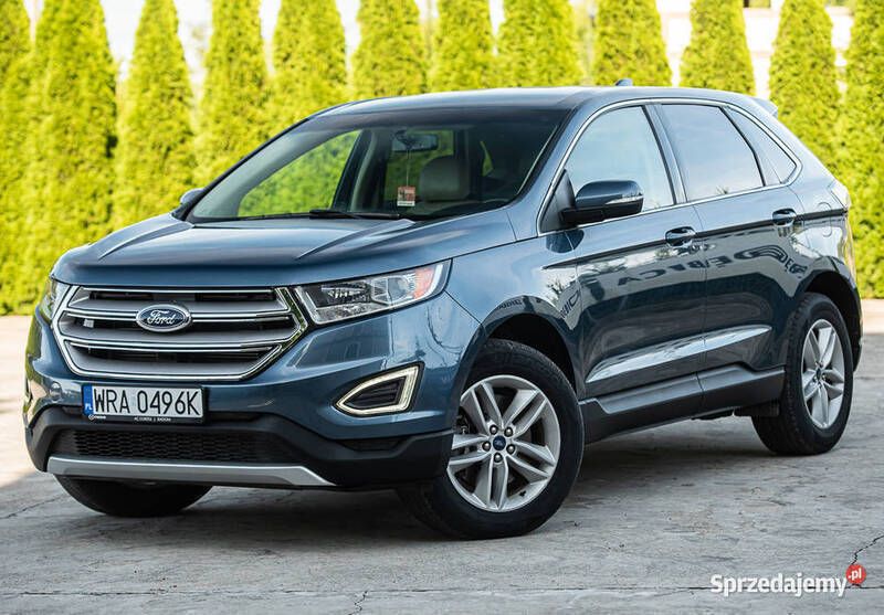 Niebieski Używany 2018 Ford Edge SUV | 80 500 zł - Obraz 1/4