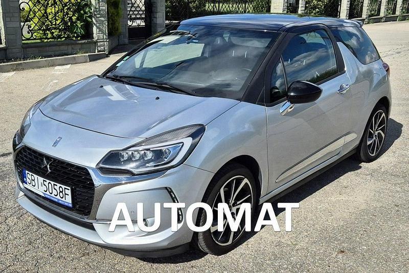 Srebrny (metalik, perła) Używany 2018 DS Automobiles DS3 Hatchback | 27 999 zł - Obraz 1/4