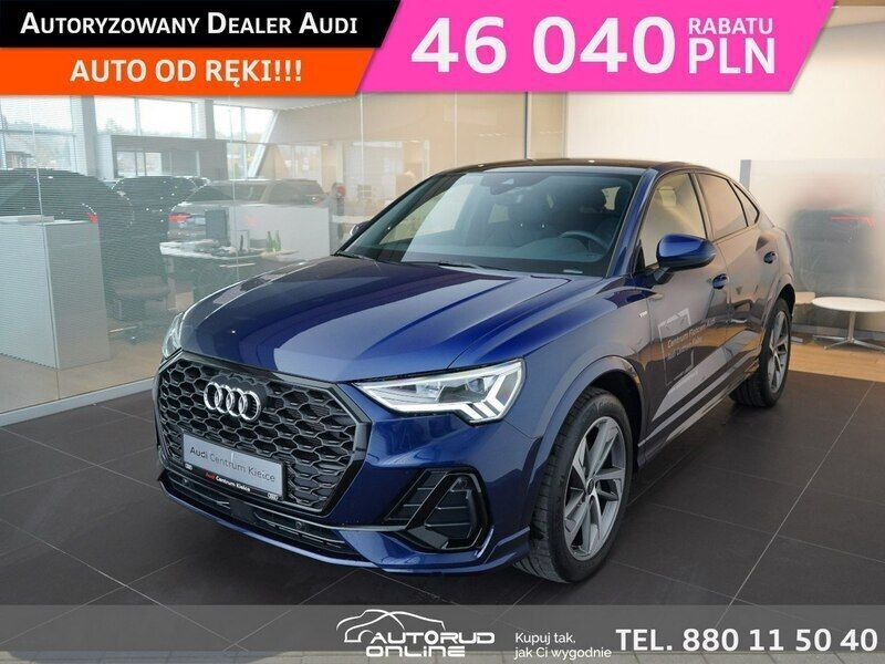 Niebieski ciemny (metalik) Używany 2024 Audi Q3 SUV | 184 900 zł - Obraz 1/4