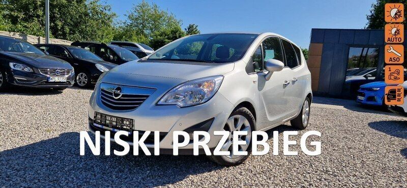Srebrny Używany 2013 Opel Meriva Minivan | 23 900 zł (Uczciwa cena) - Obraz 1/4
