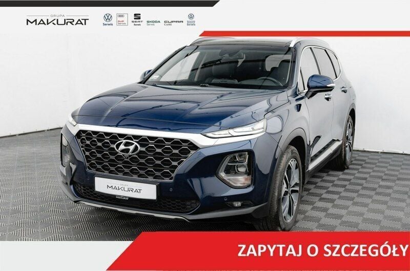 Niebieski (metalik) Używany 2020 Hyundai Santa Fe SUV | 139 850 zł (Drogi) - Obraz 1/4