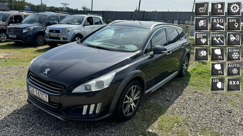 Szary Używany 2013 Peugeot 508 RXH Sedan/Limuzyna | 28 997 zł - Obraz 1/4