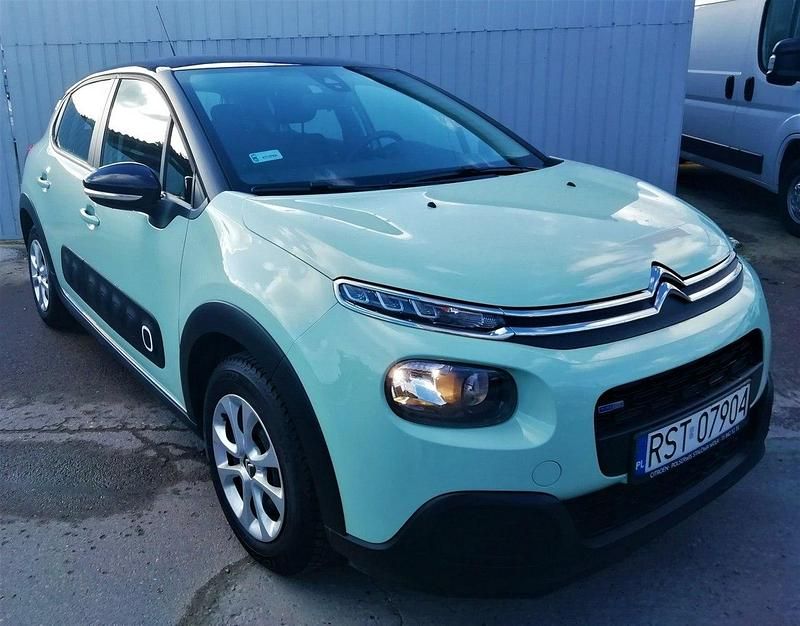Zielony jasny (metalik) Używany 2017 Citroën C3 Hatchback | 39 900 zł (Dość drogi) - Obraz 1/1