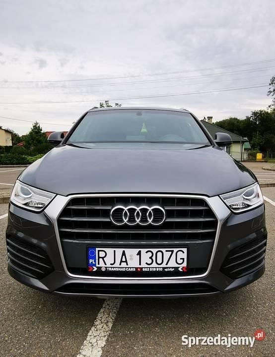Szary Używany 2017 Audi Q3 SUV | 77 500 zł (Uczciwa cena) - Obraz 1/4