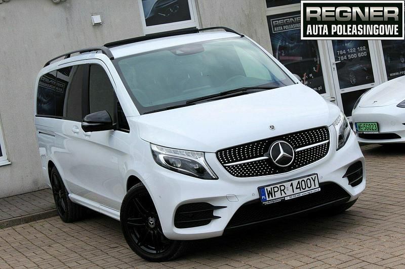 Biały Używany 2022 Mercedes V250 Exclusive Minivan | 227 561 zł - Obraz 1/4