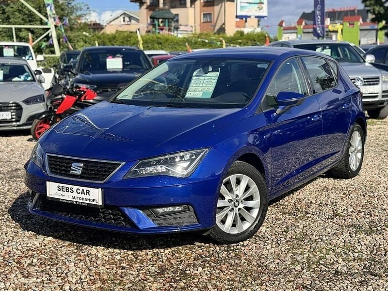 Niebieski (metalik) Używany 2019 Seat Leon Hatchback | 59 900 zł (Uczciwa cena) - Obraz 1/4