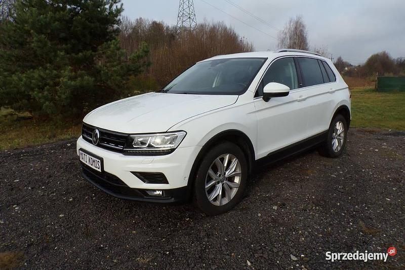 Biały Używany 2018 VW Tiguan SUV | 87 500 zł (Dość drogi) - Obraz 1/4
