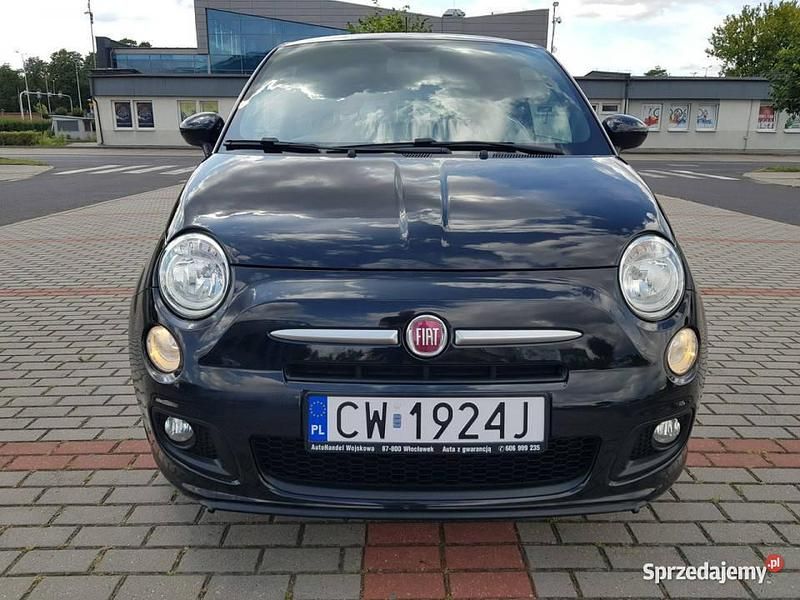 Czarny Używany 2015 Fiat 500S Sport Hatchback | 29 900 zł - Obraz 1/4
