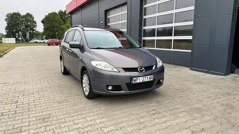 Beżowy (metalik) Używany 2007 Mazda 5 Minivan | 11 500 zł (Dobra cena) - Obraz 1/4