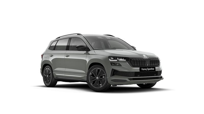Szary graphite metalizowany Nowe 2024 Skoda Karoq SportLine SUV | 169 700 zł (Uczciwa cena) - Obraz 1/2