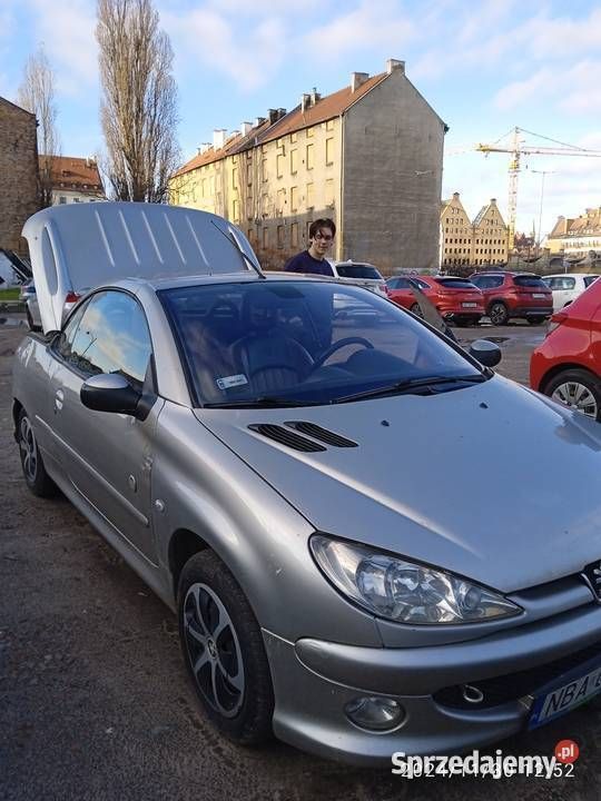 Srebrny Używany 2003 Peugeot 206 CC Kabriolet | 5000 zł (Uczciwa cena) - Obraz 1/4