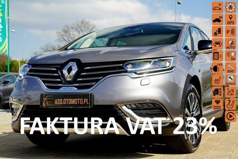 Szary Używany 2018 Renault Espace Initiale Paris Minivan | 76 178 zł (Drogi) - Obraz 1/4