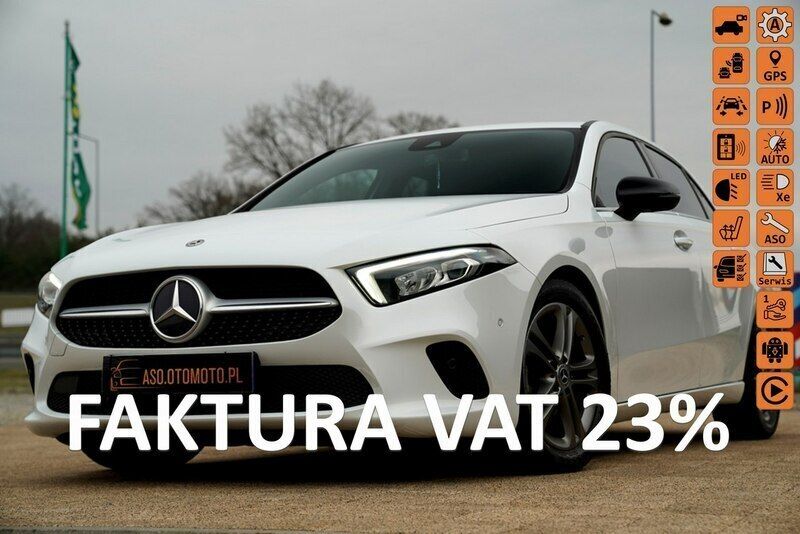 Biały (metalik) Używany 2020 Mercedes A180 Hatchback | 96 504 zł (Drogi) - Obraz 1/4