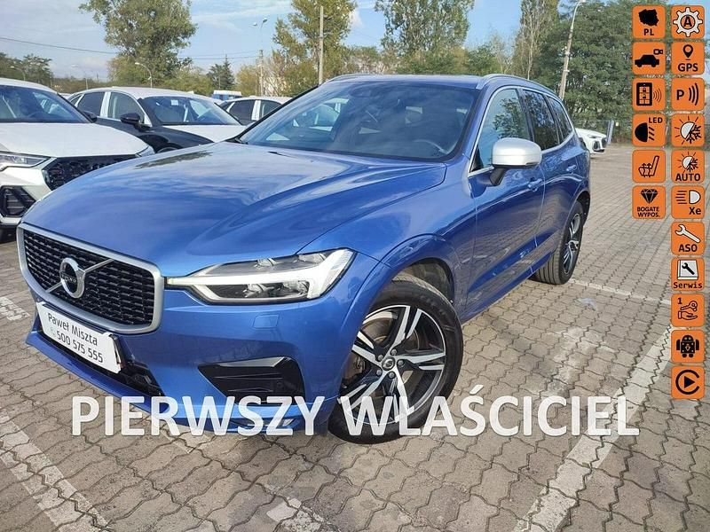 Niebieski (metalik) Używany 2018 Volvo XC60 SUV | 121 900 zł - Obraz 1/4