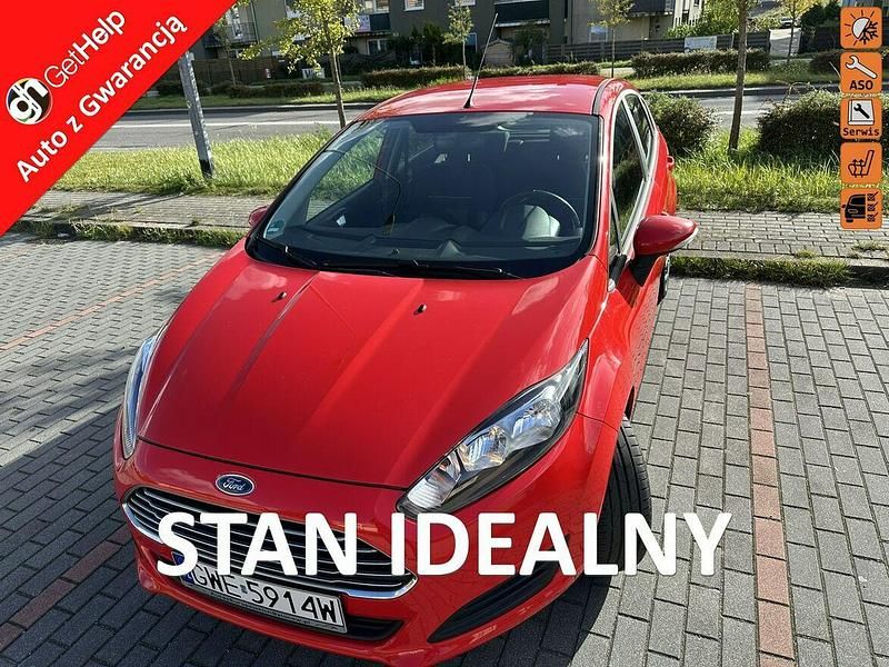Czerwony Używany 2015 Ford Fiesta Hatchback | 19 500 zł (Uczciwa cena) - Obraz 1/4