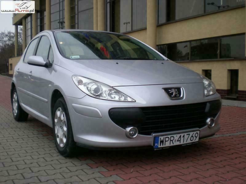 Srebrny Używany 2007 Peugeot 307 Hatchback | 18 900 zł - Obraz 1/4