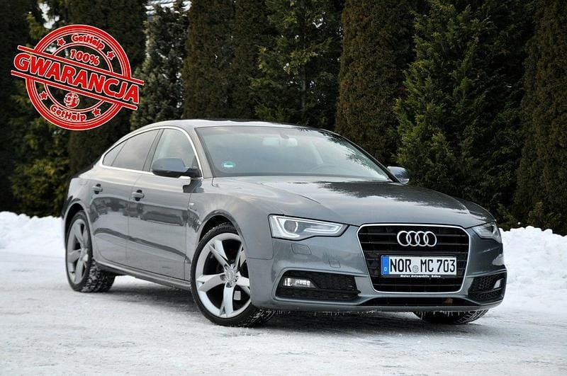 Szary Używany 2015 Audi A5 Sportback Comfort Hatchback | 59 900 zł - Obraz 1/4