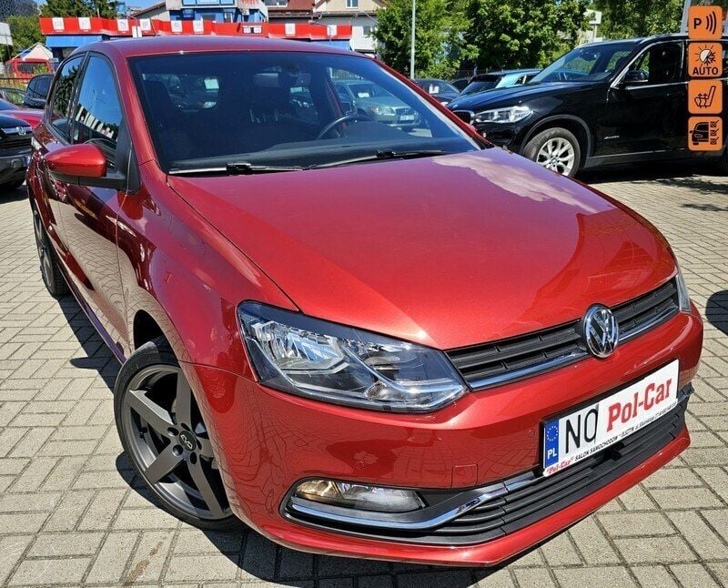 Bordowy Używany 2014 VW Polo Hatchback | 34 900 zł (Dość drogi) - Obraz 1/4