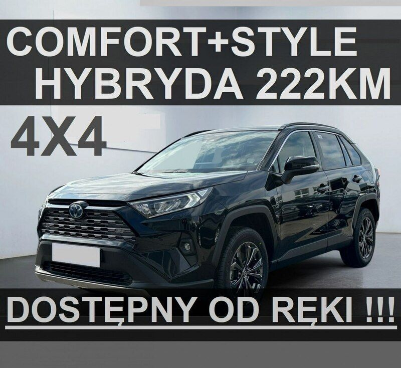 Czarny Nowe 2024 Toyota RAV4 Hybrid Comfort SUV | 184 500 zł (Uczciwa cena) - Obraz 1/4