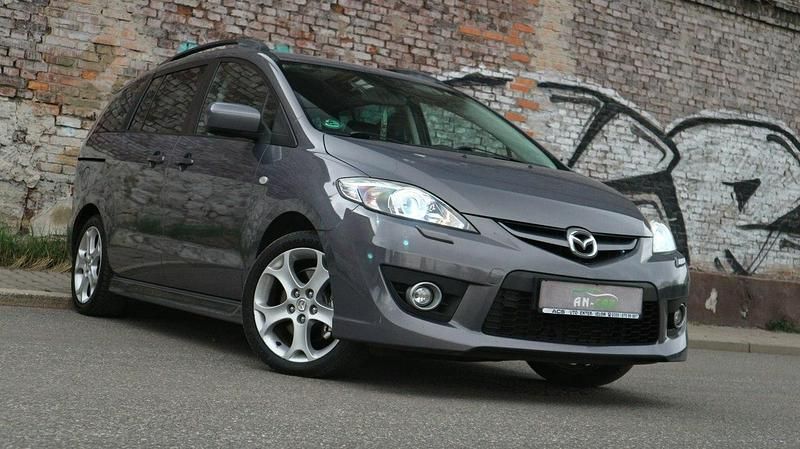 Szary Używany 2011 Mazda 5 Minivan | 24 900 zł (Uczciwa cena) - Obraz 1/4