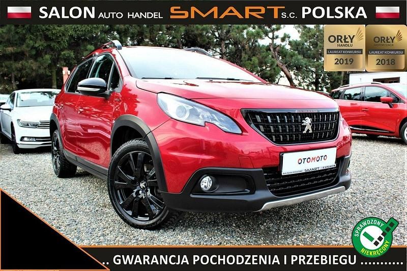 Czerwony Używany 2017 Peugeot 2008 GT-line SUV | 43 900 zł (Dobra cena) - Obraz 1/4