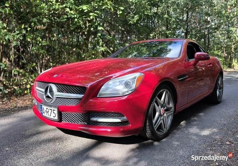Czerwony Używany 2012 Mercedes SLK350 Kabriolet | 70 000 zł - Obraz 1/4