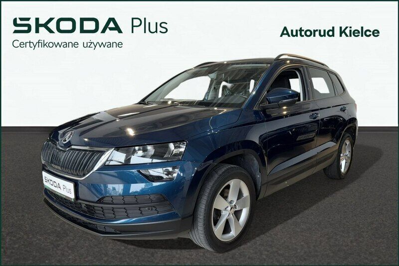 Niebieski Używany 2019 Skoda Karoq Ambition SUV | 76 900 zł (Uczciwa cena) - Obraz 1/4