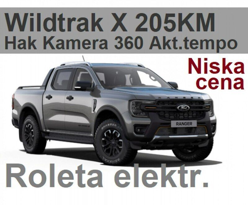 Szary Nowe 2025 Ford Ranger Wildtrack Pickup | 223 737 zł (Dobra cena) - Obraz 1/4