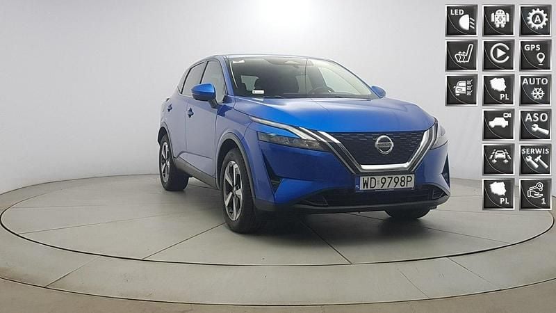 Niebieski Używany 2021 Nissan Qashqai SUV | 89 850 zł (Uczciwa cena) - Obraz 1/4