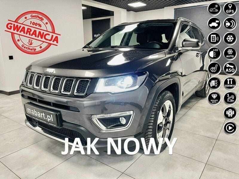 Szary Używany 2020 Jeep Compass SUV | 68 000 zł (Uczciwa cena) - Obraz 1/4