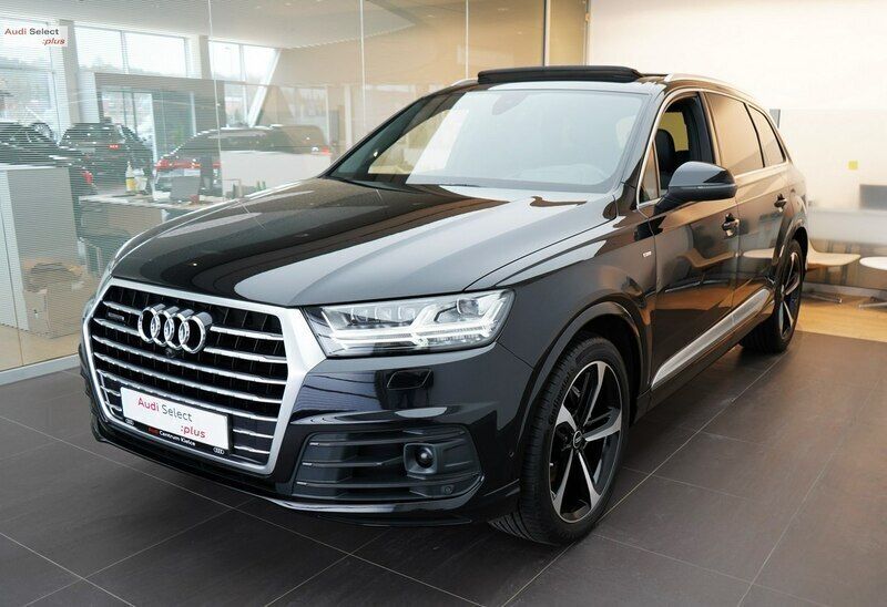 Czarny Używany 2019 Audi Q7 S-Line SUV | 277 750 zł - Obraz 1/4