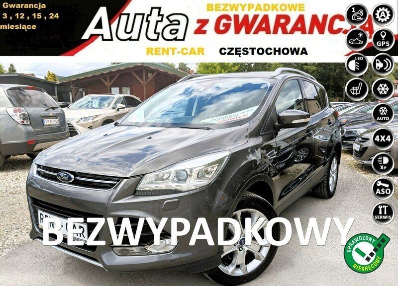 Szary Używany 2015 Ford Kuga SUV | 45 900 zł (Dobra cena) - Obraz 1/4