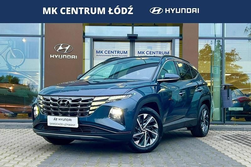 Niebieski ciemny (metalik) Używany 2024 Hyundai Tucson SUV | 109 900 zł (Uczciwa cena) - Obraz 1/4