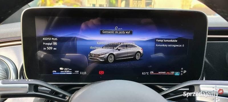 Używany Mercedes EQS450+ 11 kW (15 KM) 2021 Czarny Sedan/Limuzyna