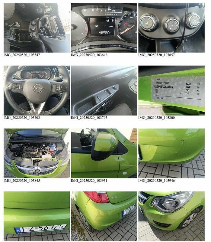 Zielony Używany 2016 Opel Karl Hatchback | 17 000 zł - Obraz 1/2