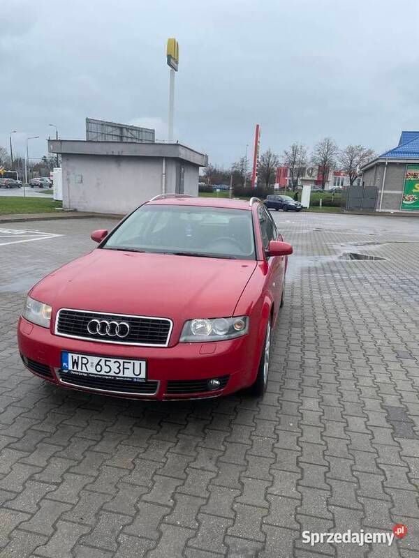 Czerwony Używany 2004 Audi A4 Sedan/Limuzyna | 10 200 zł (Uczciwa cena) - Obraz 1/4